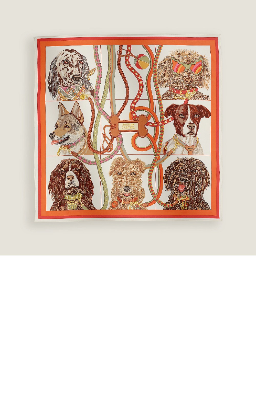 에르메스 Jour de Casting 스카프 90