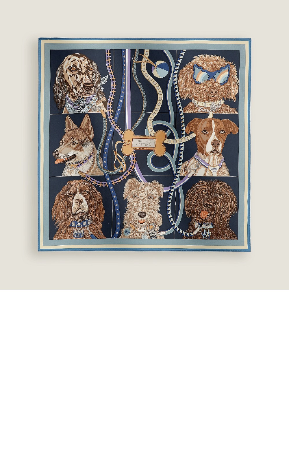 에르메스 Jour de Casting 스카프 90