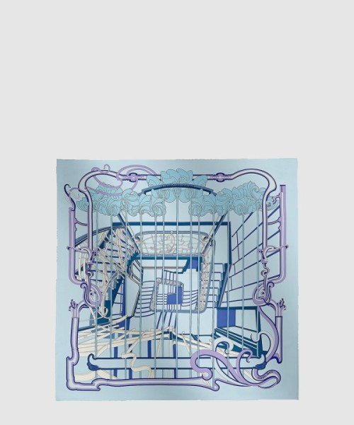 에르메스 La Ligne Coup de Fouet 스카프 90