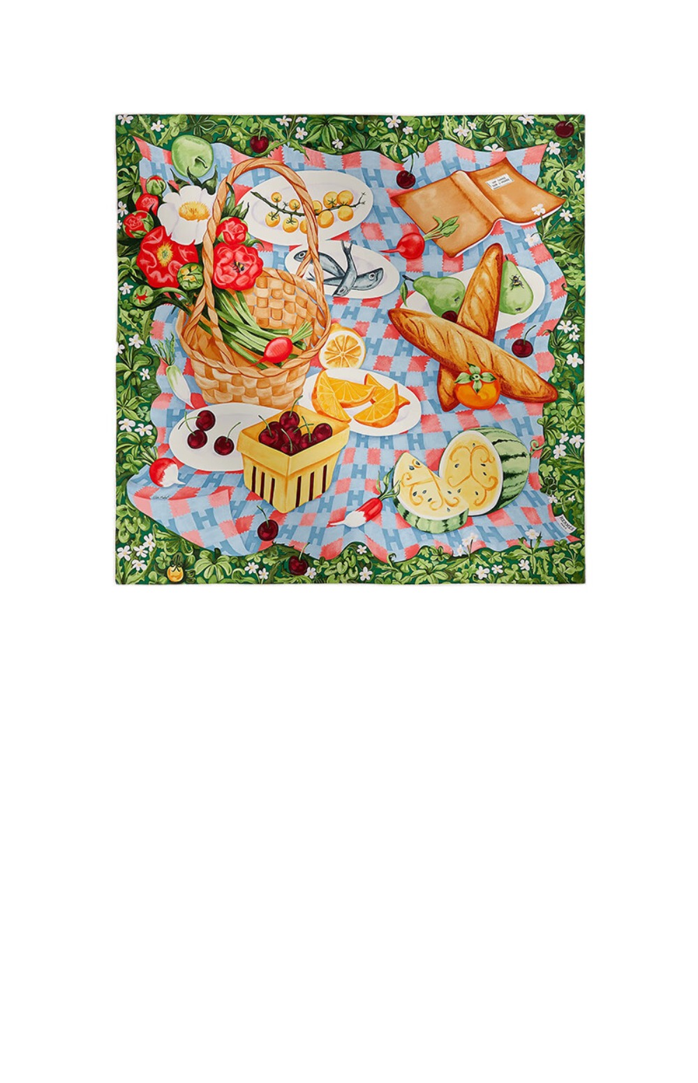 에르메스 Un Carre sur l'Herbe 스카프 90