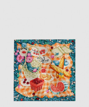 에르메스 Un Carre sur l'Herbe 스카프 90