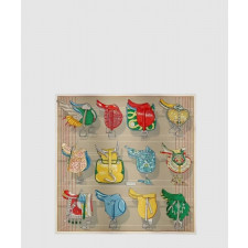 에르메스 Tous en Selle 스카프 90