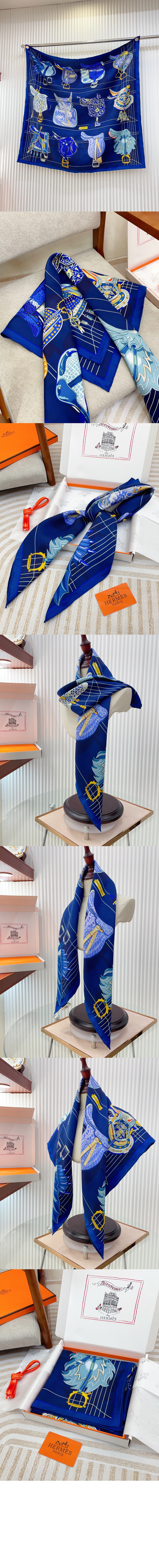 에르메스 Tous en Selle 스카프 90