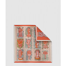 에르메스 Botanica Grafica 더블 페이스 스카프 90