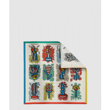 에르메스 Botanica Grafica 더블 페이스 스카프 90