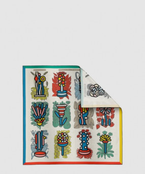 에르메스 Botanica Grafica 더블 페이스 스카프 90