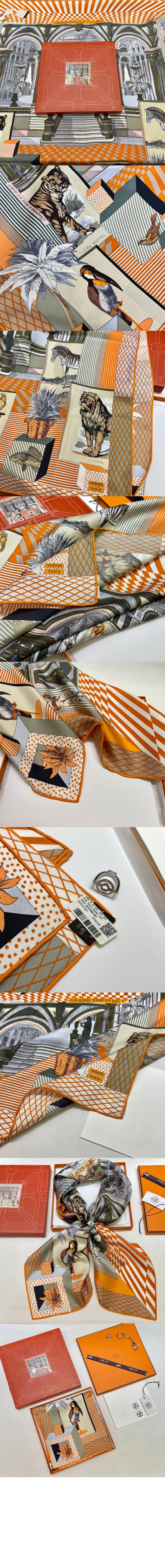 에르메스 Grand Theatre Nouveau 스카프 90