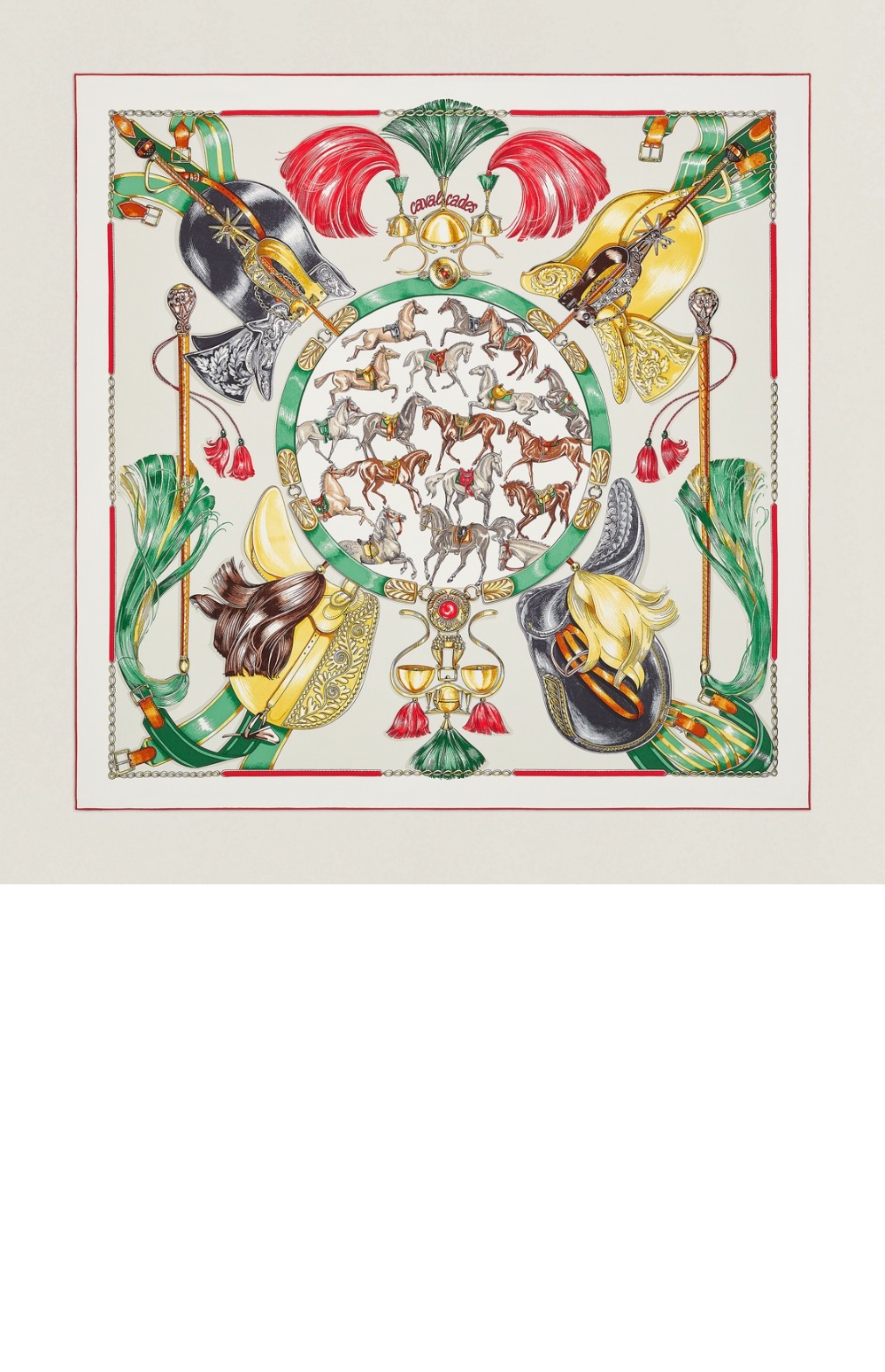 에르메스 Cavalcades 스카프 90