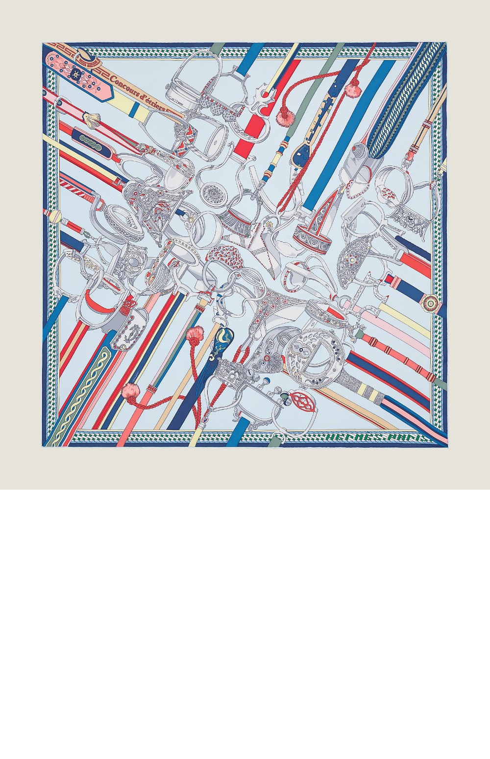 에르메스 Concours d'Etriers wash 스카프 90