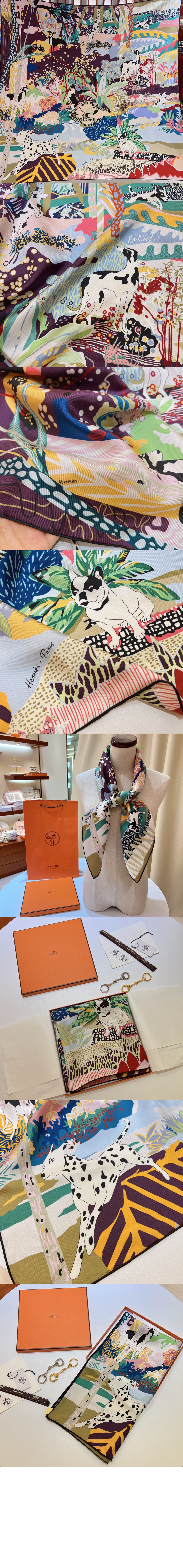 에르메스 En Liberte 스카프 90