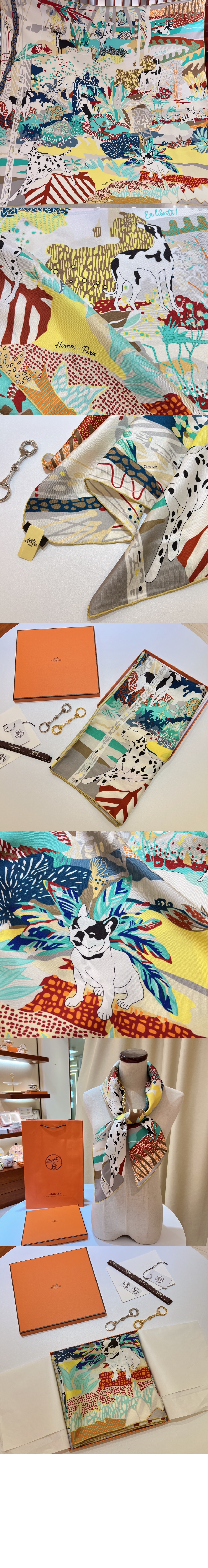 에르메스 En Liberte 스카프 90