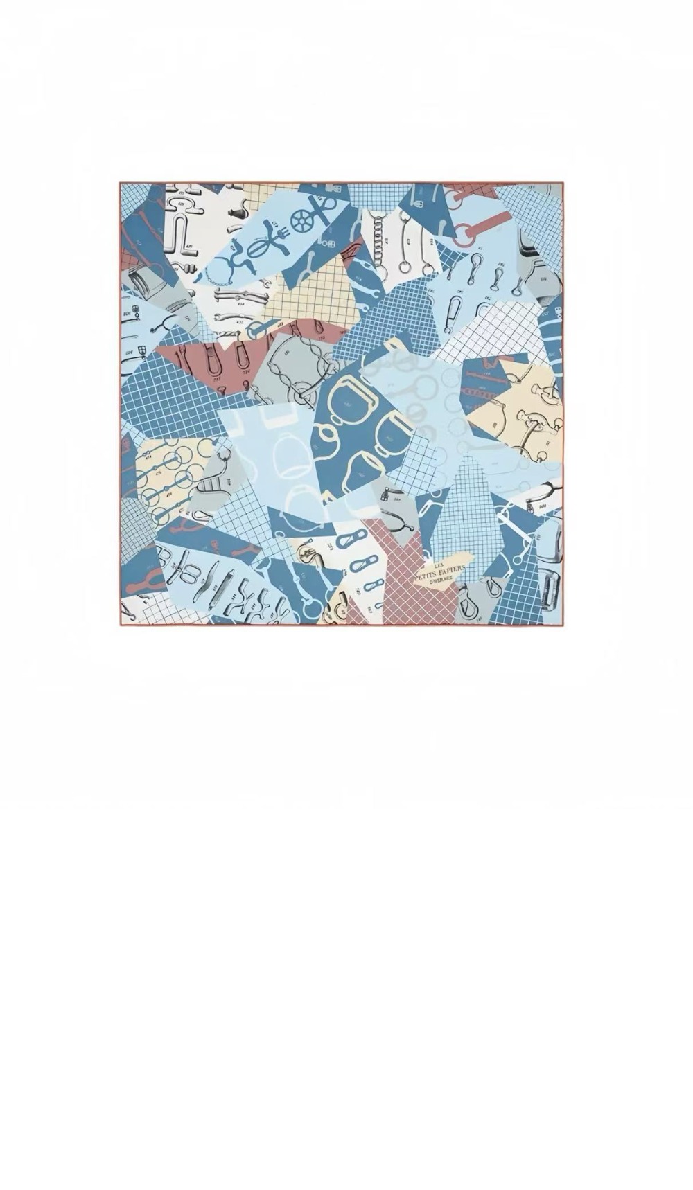 에르메스 Les Petits Papiers d' 스카프 90