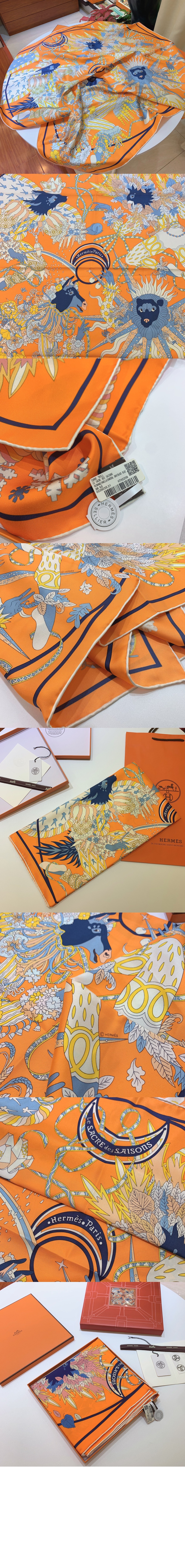 에르메스 Le Sacre des Saisons 스카프 90