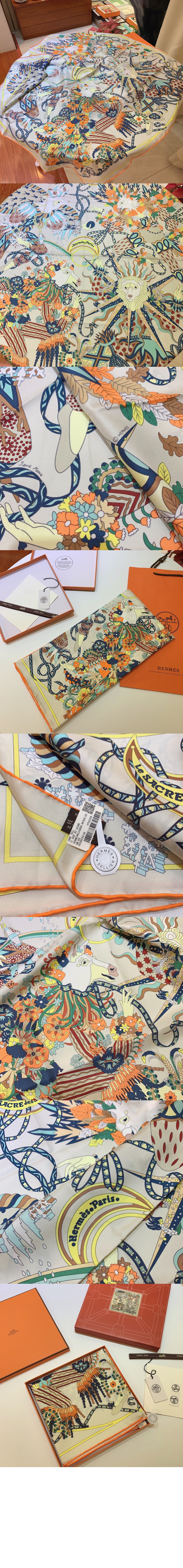 에르메스 Le Sacre des Saisons 스카프 90