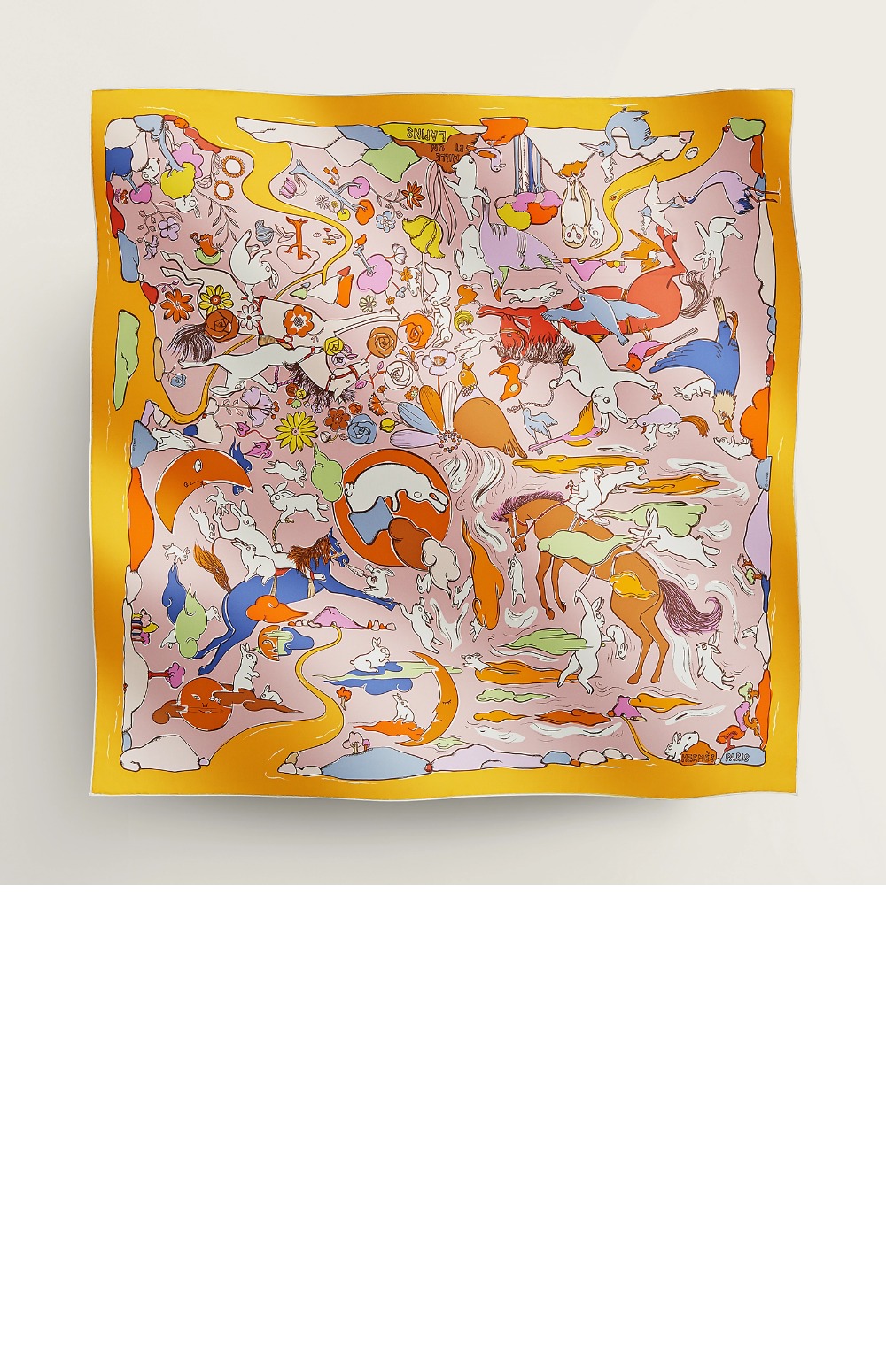 에르메스 Mille et Un Lapins 스카프 90