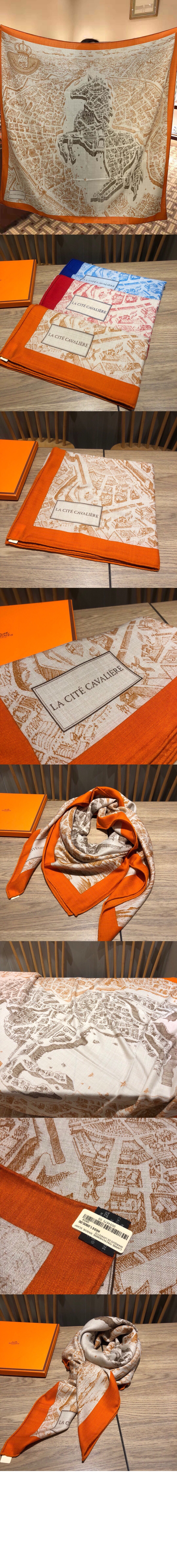 에르메스 La Cite Cavaliere 숄140