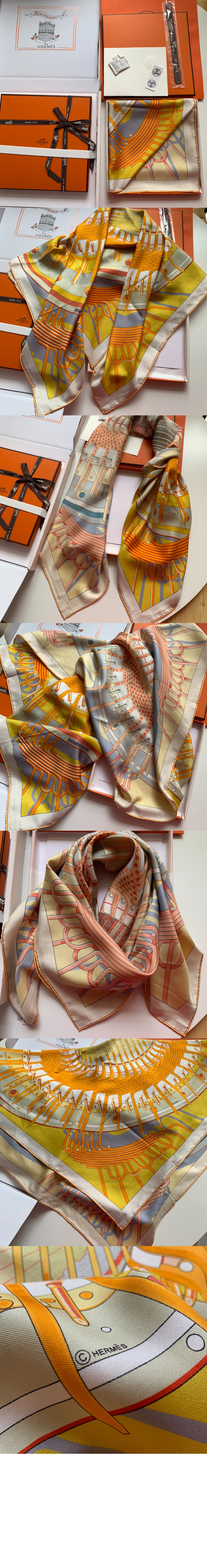 에르메스 Alternateur Double Face 스카프 90