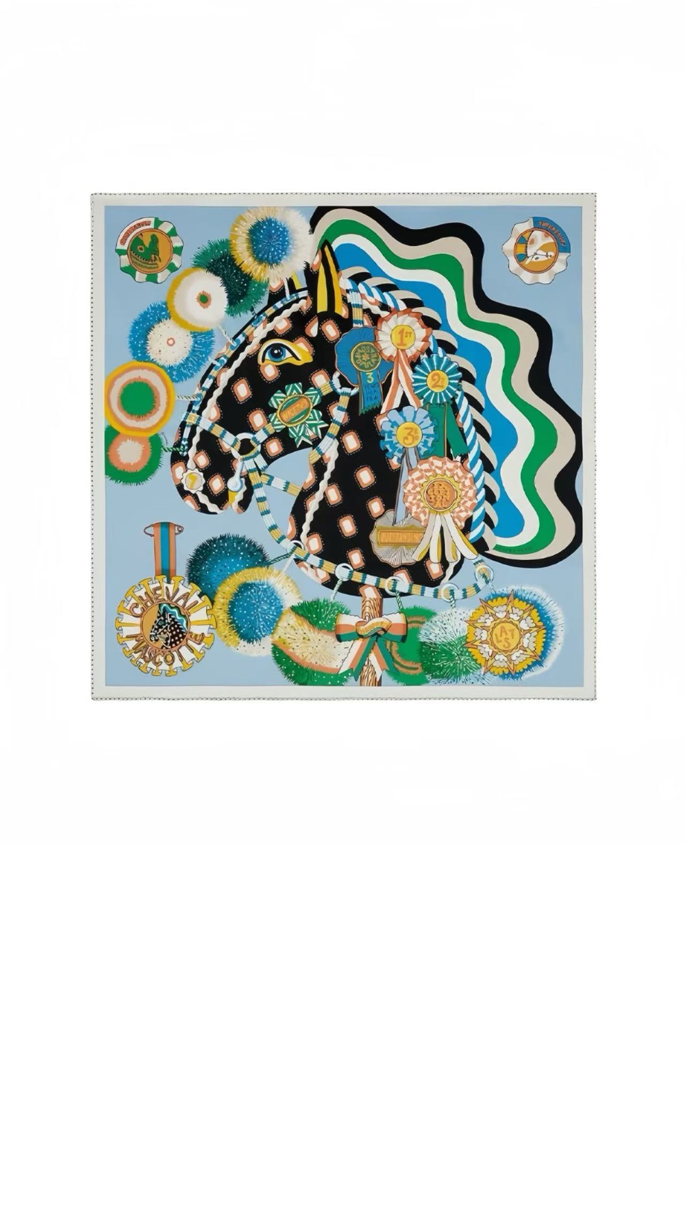 에르메스 Cheval Mascotte 스카프 90