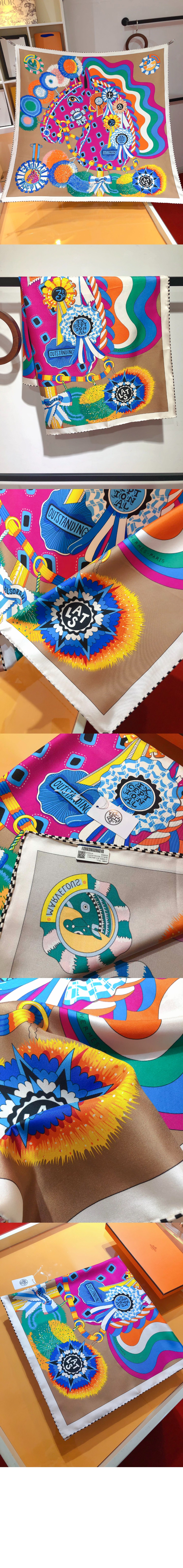 에르메스 Cheval Mascotte 스카프 90