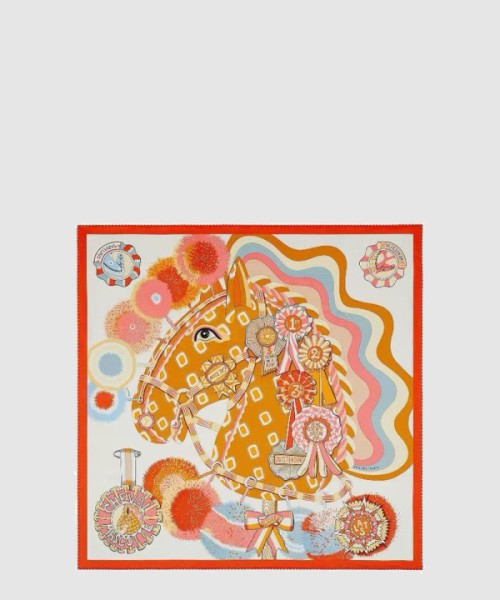 에르메스 Cheval Mascotte 스카프 90