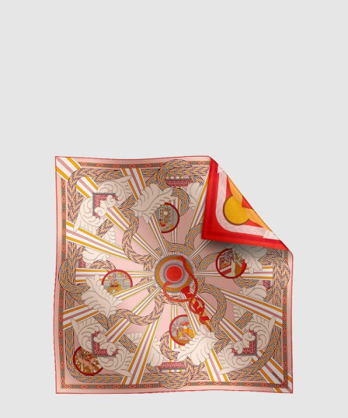 에르메스 A la Lumiere du Flambeau 더블 페이스 스카프 90