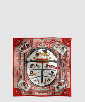 에르메스 Les Voitures Nouvelles 스카프 90