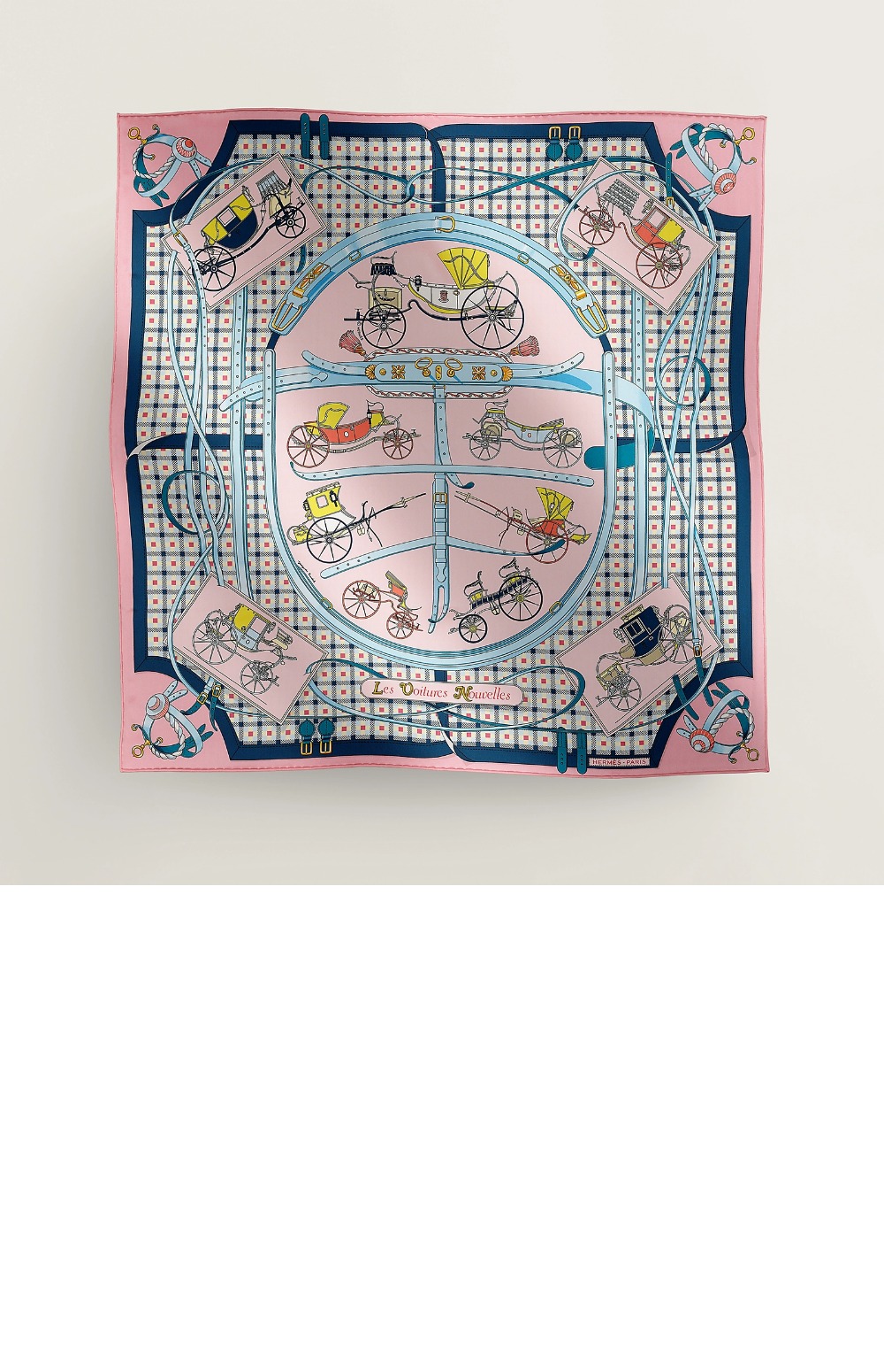 에르메스 Les Voitures Nouvelles 스카프 90