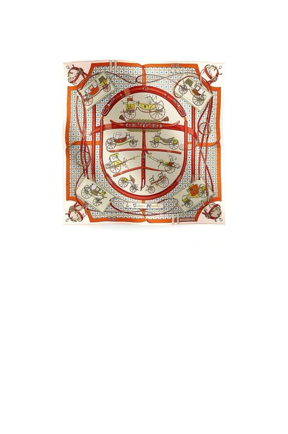 에르메스 Les Voitures Nouvelles 스카프 90