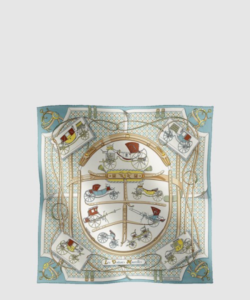 에르메스 Les Voitures Nouvelles 스카프 90