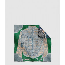 에르메스 Brandebourgs Fleuris 더블 페이스 스카프 90