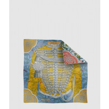 에르메스 Brandebourgs Fleuris 더블 페이스 스카프 90