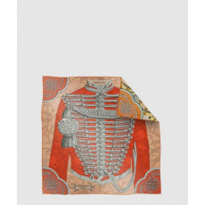 에르메스 Brandebourgs Fleuris 더블 페이스 스카프 90