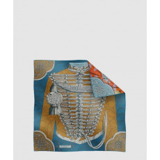 에르메스 Brandebourgs Fleuris 더블 페이스 스카프 90