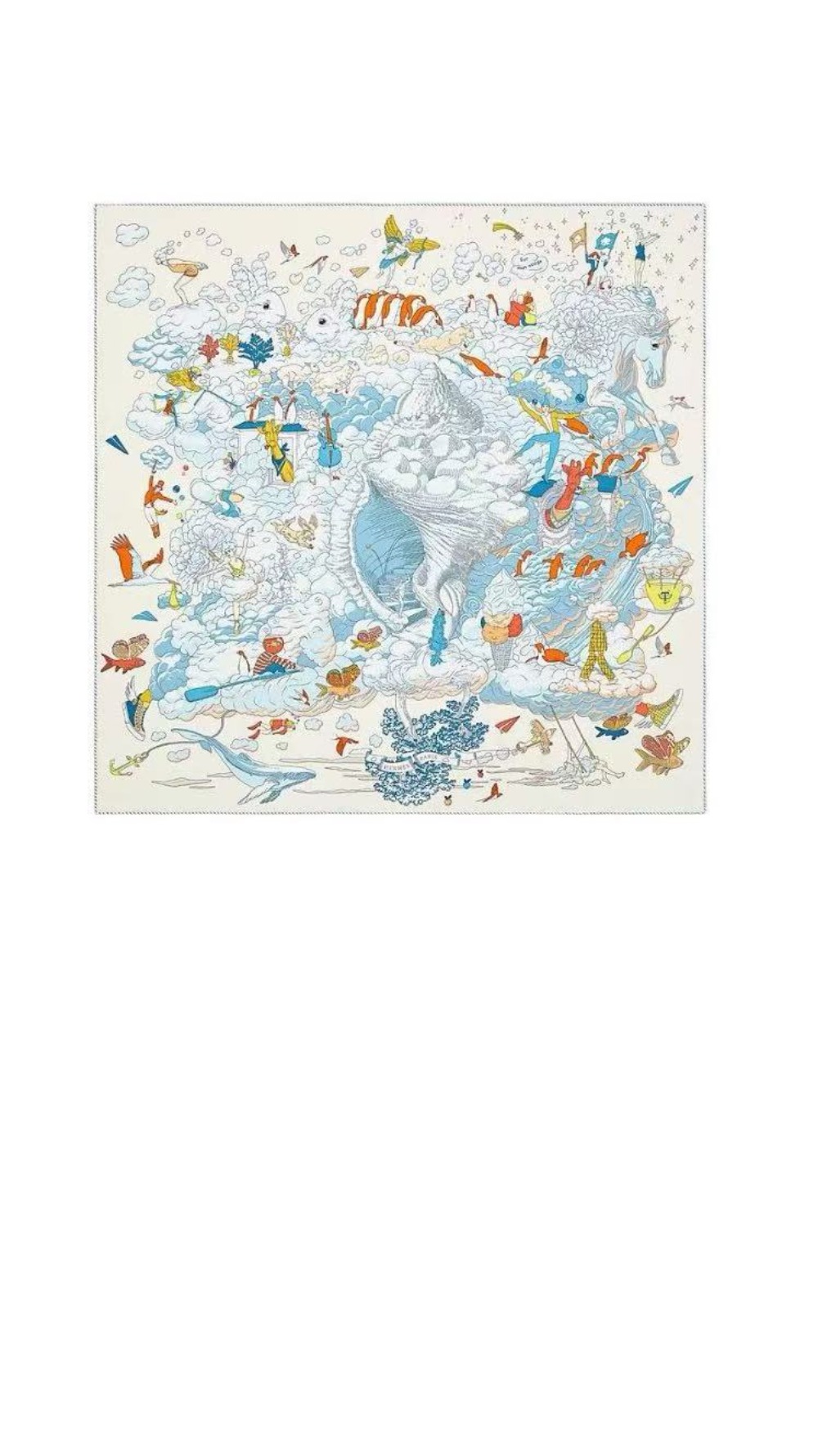 에르메스 My cloud 스카프 90