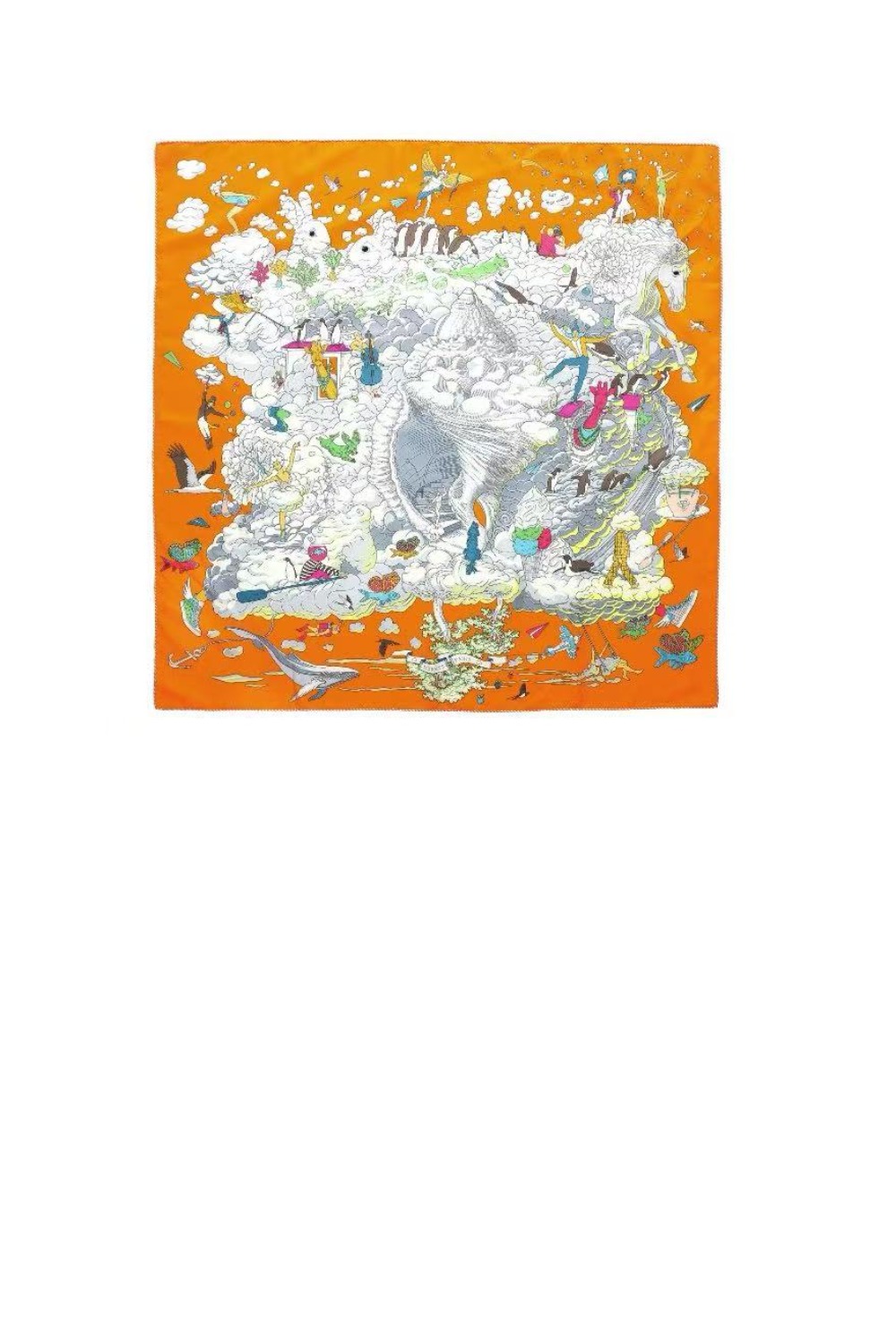 에르메스 My cloud 스카프 90