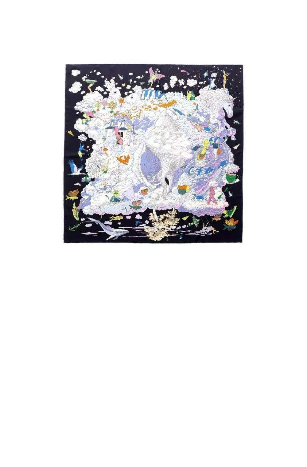 에르메스 My cloud 스카프 90