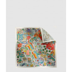 에르메스 Splash Park 더블 페이스 스카프 90