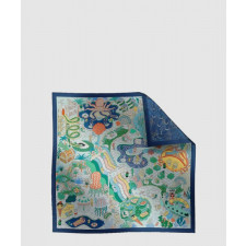 에르메스 Splash Park 더블 페이스 스카프 90