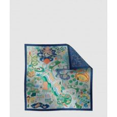 에르메스 Splash Park 더블 페이스 스카프 90