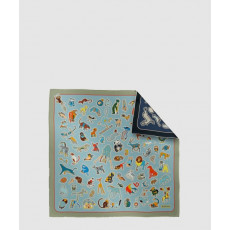 에르메스 Caracteristick 더블 페이스 스카프 90