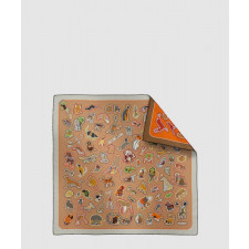 에르메스 Caracteristick 더블 페이스 스카프 90