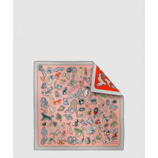 에르메스 Caracteristick 더블 페이스 스카프 90