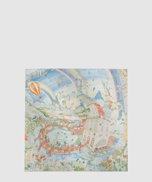 에르메스 Les Folies du Faubourg 스카프 90