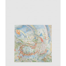 에르메스 Les Folies du Faubourg 스카프 90