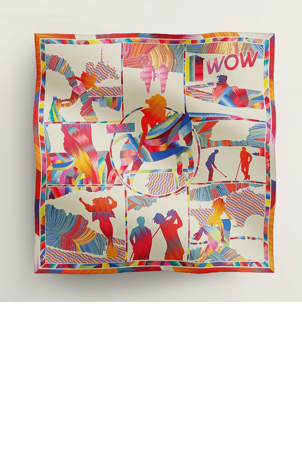 에르메스 Wow Marble Silk 스카프 90