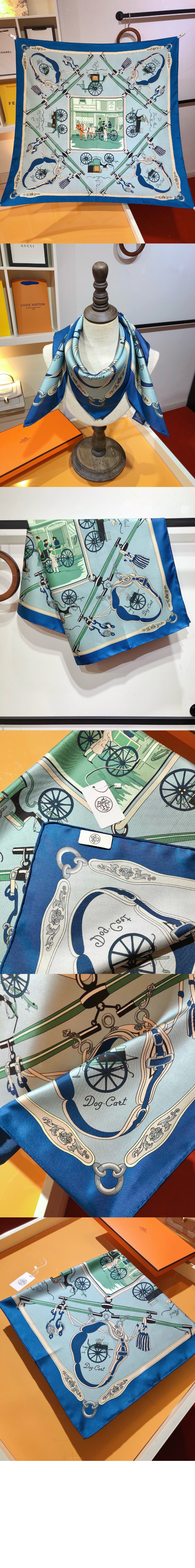 에르메스 Palonniers 스카프 90