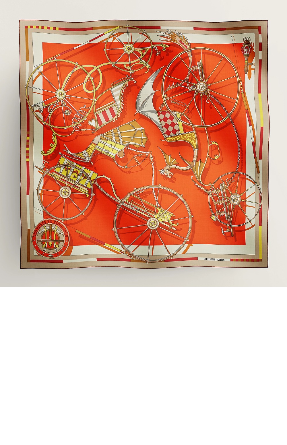 에르메스 Voitures en Equilibre 숄 140