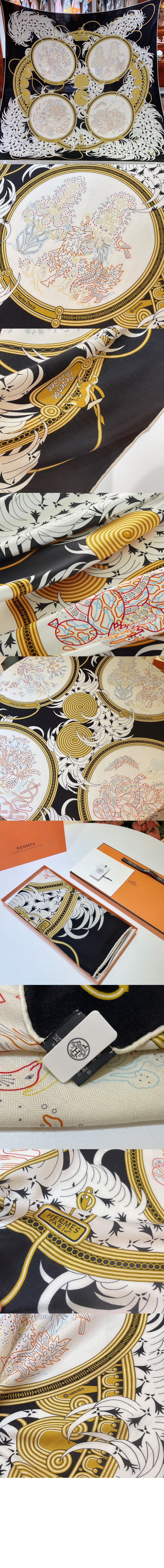 에르메스 Legende Brodee 숄 140