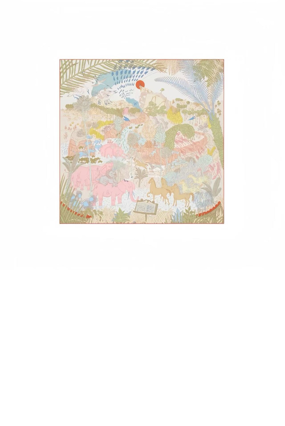 에르메스 Le Carnaval des Animaux 숄 140