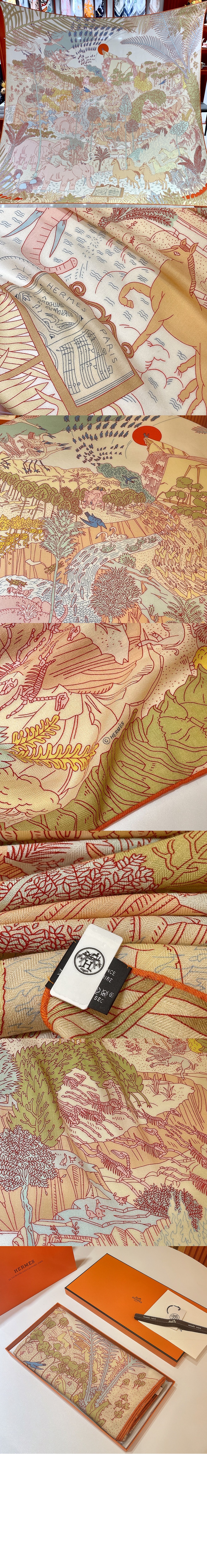 에르메스 Le Carnaval des Animaux 숄 140